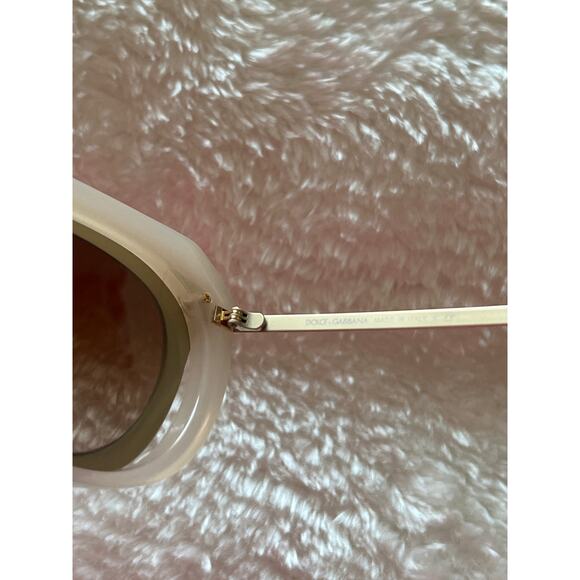Dolce & Gabbana D&G DG 6104 3043/13 Pale Gold-Opal Ice-Brown Gradient Sunglasses main image 8